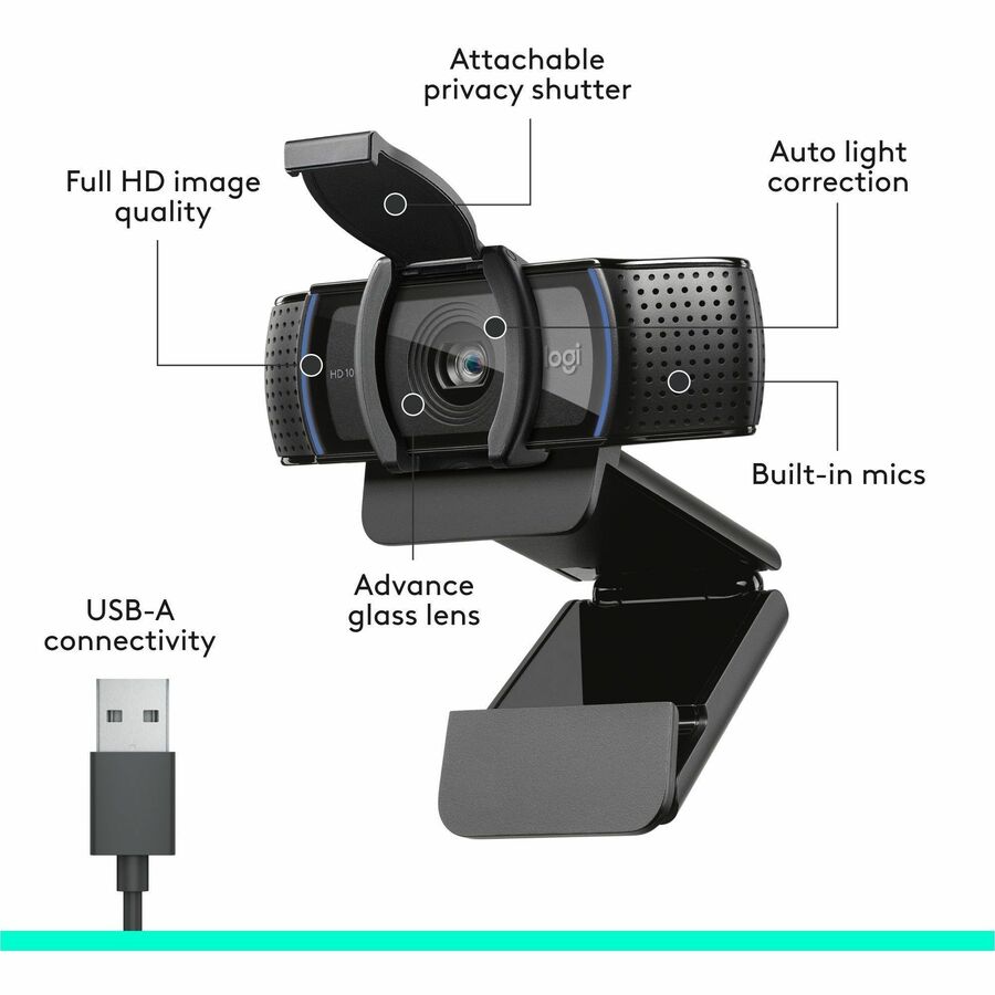 Logitech C920e HD 1080p Webcam for Online Instruction